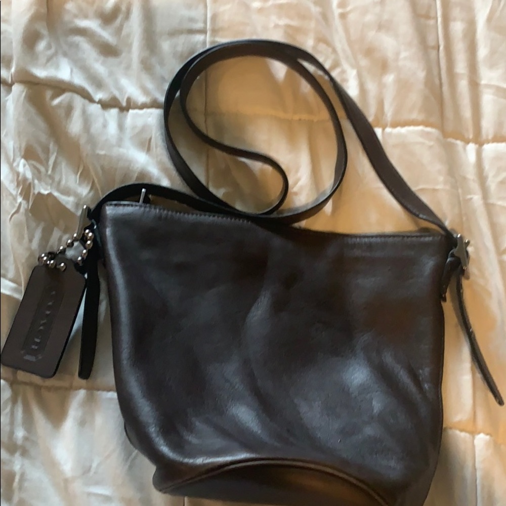 Authentic Small coach bucket crossbody purse
